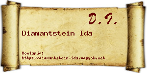 Diamantstein Ida névjegykártya