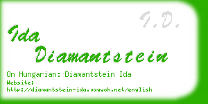 ida diamantstein business card